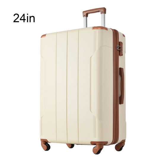 Hardshell Luggage Spinner Suitcase with TSA Lock Lightweight Expandable 24''