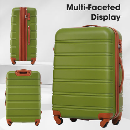 3 Piece Luggage Set Hardside Spinner Suitcase with TSA Lock 20" 24' 28" Available