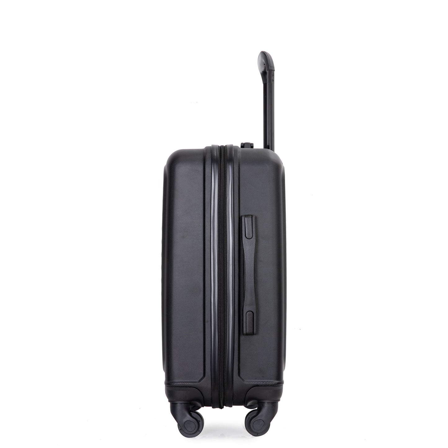 20" Carry on Luggage Lightweight Suitcase, Spinner Wheels, Black