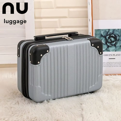 14 Inch Mini Travel Suitcase Cosmetic Box Hand Luggage Organizer Makeup Case Small Password Box Boarding Case