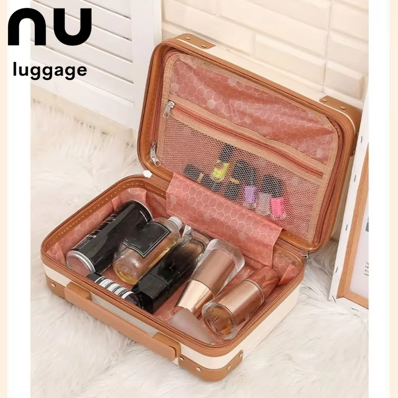 14 Inch Mini Travel Suitcase Cosmetic Box Hand Luggage Organizer Makeup Case Small Password Box Boarding Case