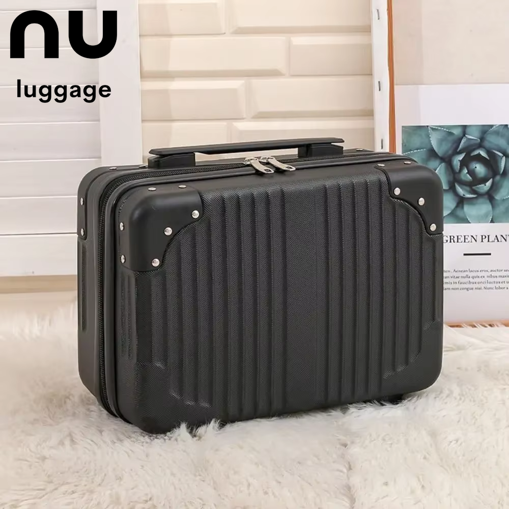 14 Inch Mini Travel Suitcase Cosmetic Box Hand Luggage Organizer Makeup Case Small Password Box Boarding Case