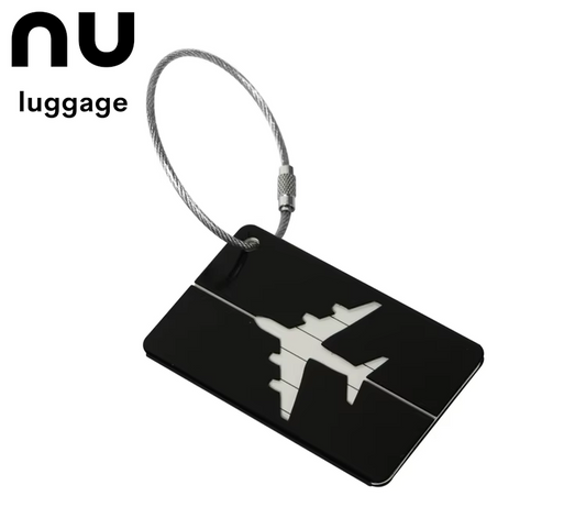 Premium Aluminum Travel Luggage Tag Durable Luggage Identification with Business Card Holder Fashion Tag Travel Accessories