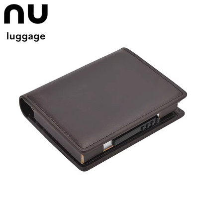 2024 New anti Theft Retro Men'S Short Luxury Wallet Pop-Up Card Case New Aluminum Folding Wallets for Men Small Coin Purse